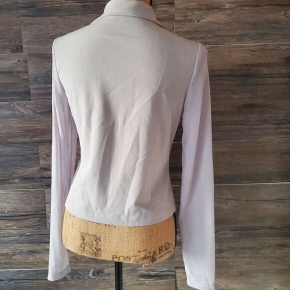 Trac Botique Jacket Multi Style Zip Up Silver Color Mesh Long Sleeves - Picture 3 of 11